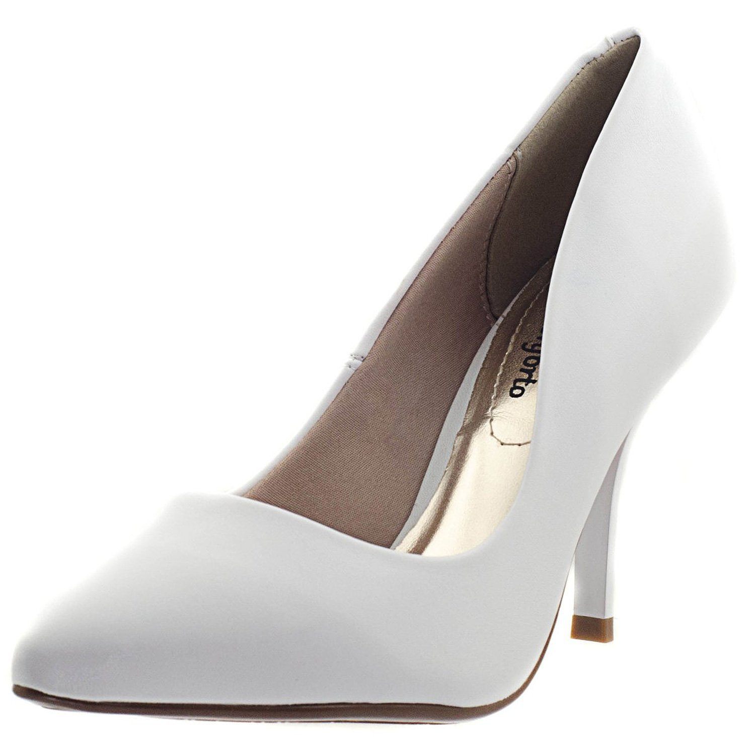 escarpins blancs petit talon