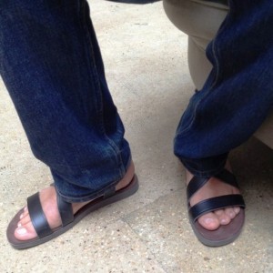 sandale classe homme