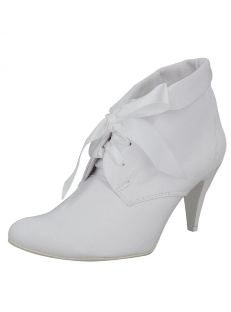 bottines blanches femme pas cher