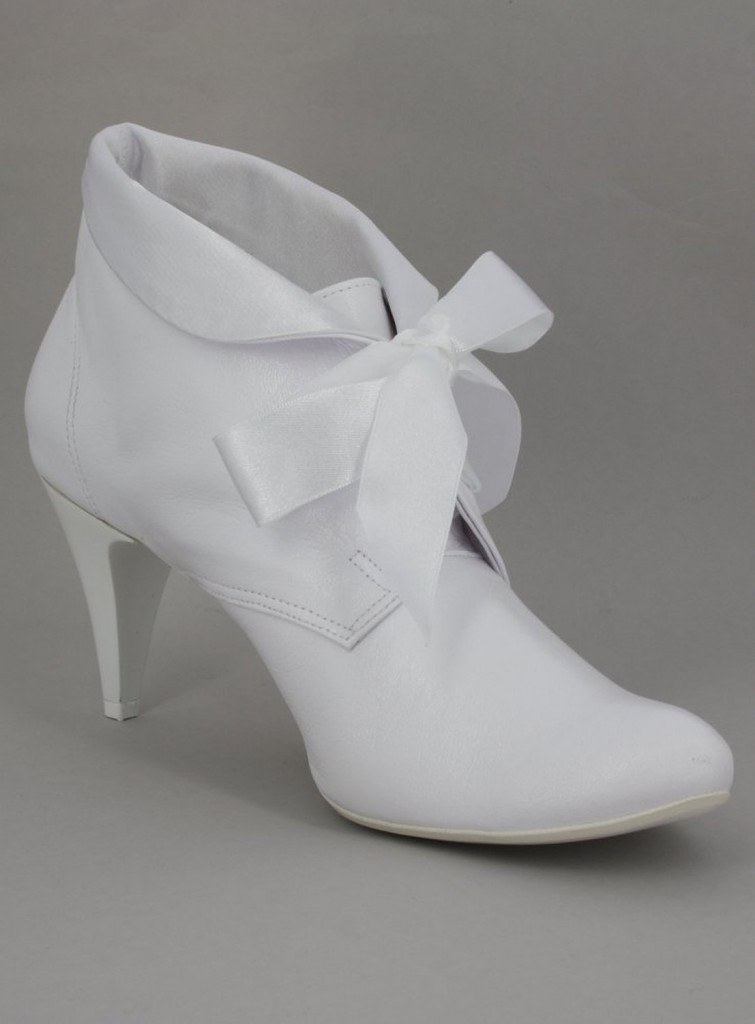 bottines blanches femme pas cher
