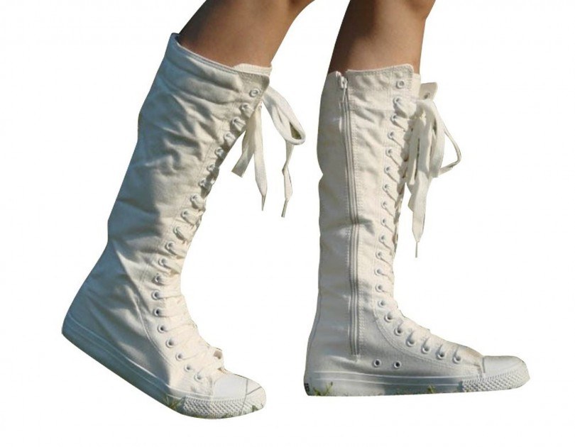 bottes blanches femme pas cher