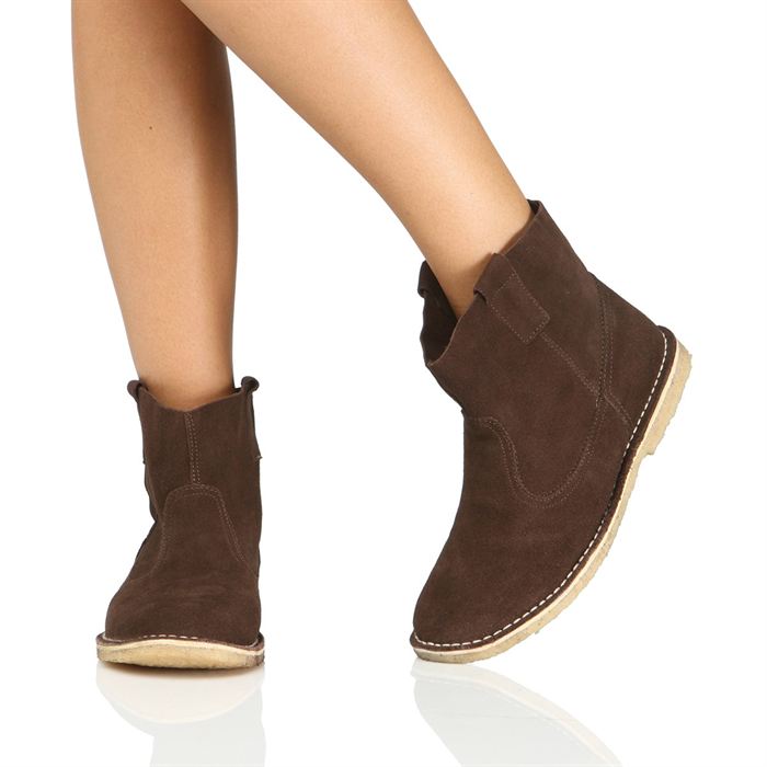 bottine plat femme