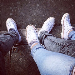 couple en converse