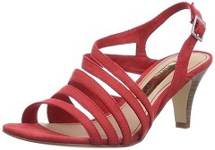 sandales tamaris rouge